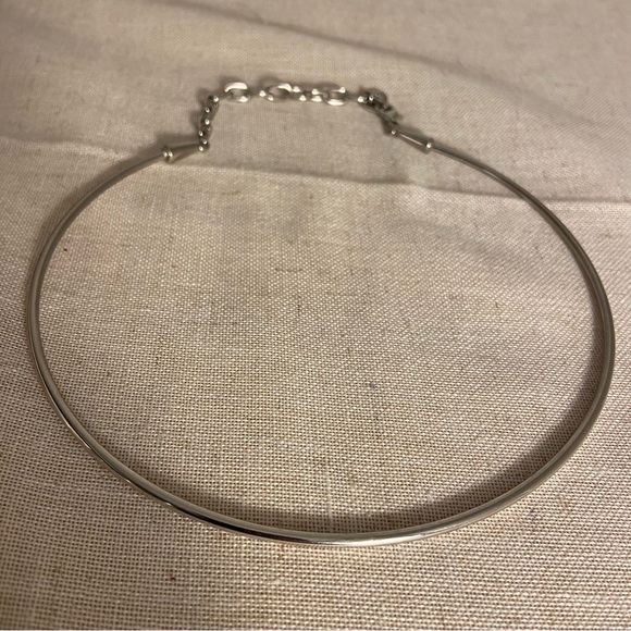 C 1946 Choker necklaceSilver Smooth boho retro style Charming Charlie - Picture 9 of 10